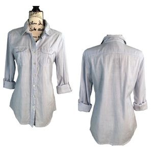 Time Zone Escape Long Sleeve Button Down Shirt L